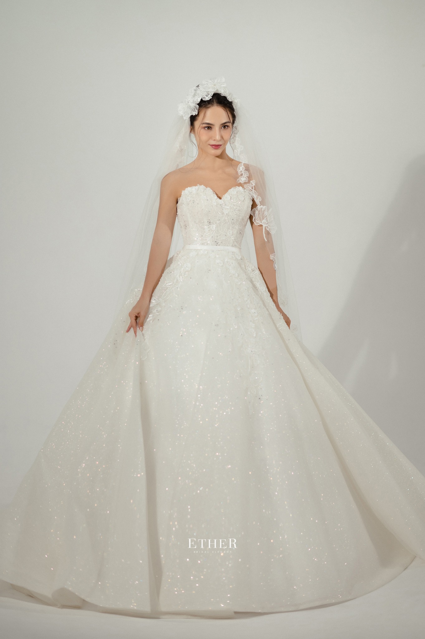 ETHER, A-line wedding dress